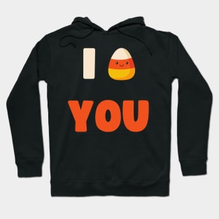 CUTE HALLOWEEN LAZY COSTUME I CANDY CORN YOU Hoodie